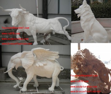 Bronze Bull Sculptures