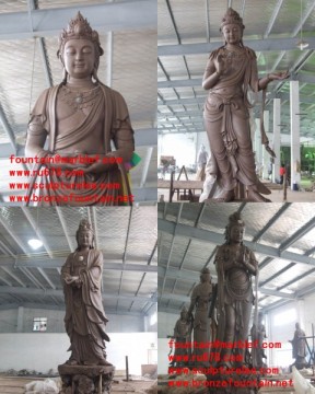 Brass Warrior Statues